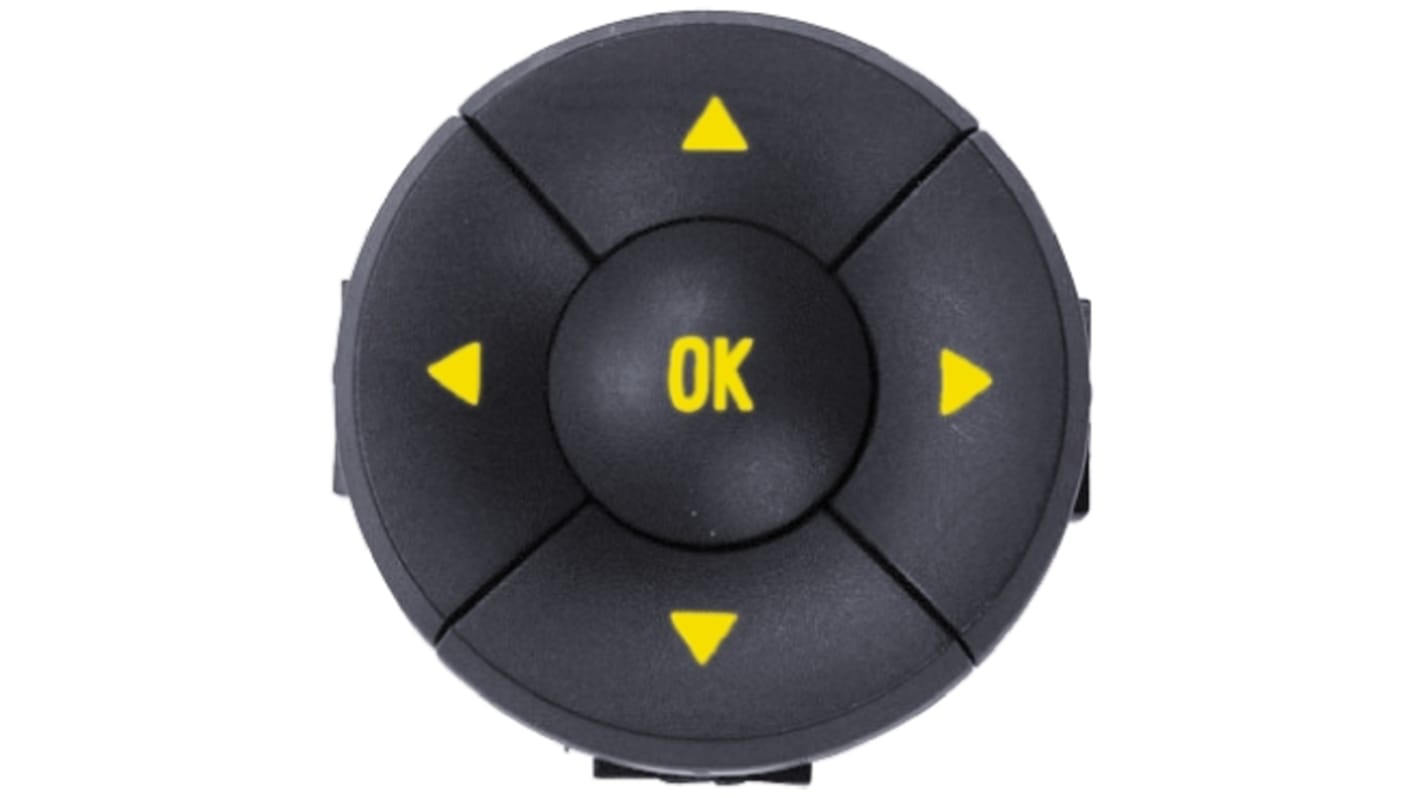 IP67 Yellow Tact Switch Kit, SPST 50 mA @ 24 V dc
