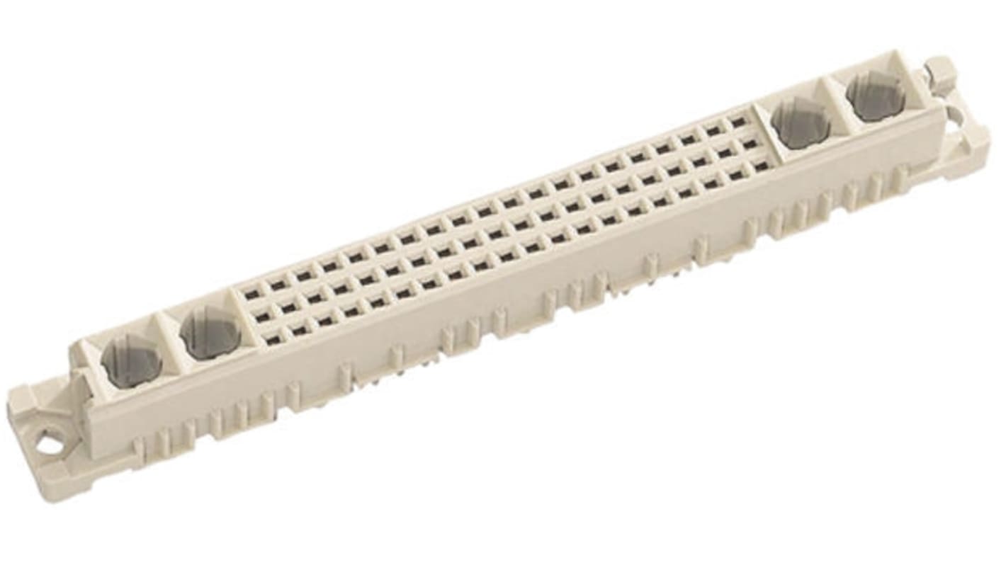 Connettore DIN 41612 HARTING Femmina, Ad angolo diritto, 60 + 4 vie, terminazione a saldare