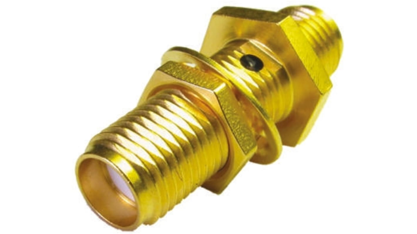 Amphenol RF Straight RF Adapter SMA Socket to SMA Socket