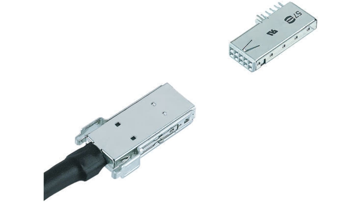 Harting 基板接続用ソケット 10 極 2mm スルーホール実装