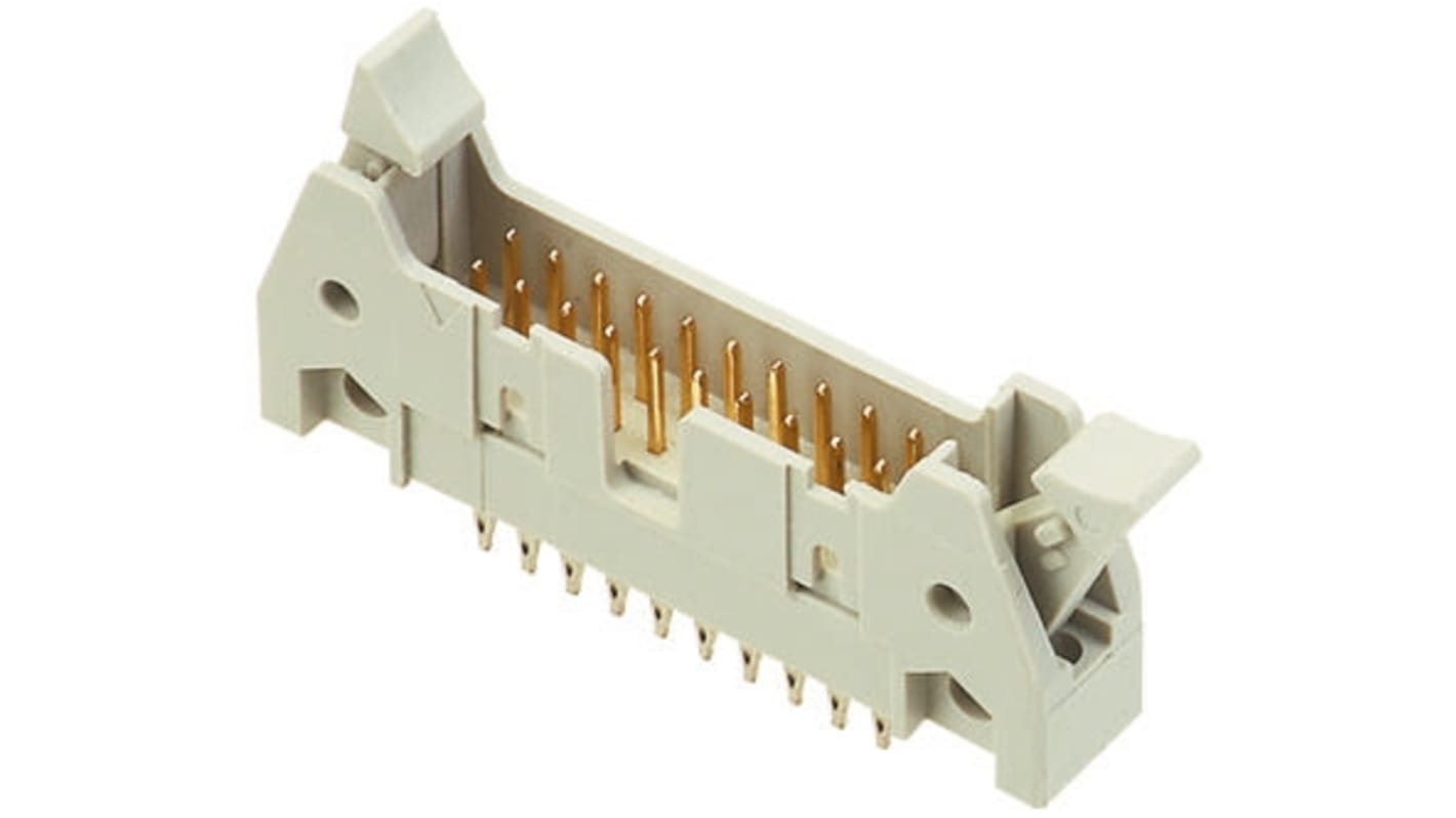 Harting SEK 18 Series Straight Through Hole PCB Header, 20 Contact(s), 2.54mm Pitch, 2 Row(s), Shrouded