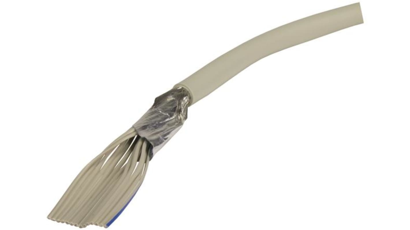 HARTING Round Ribbon Cable, 50-Way, 1.27mm Pitch, 30m Length