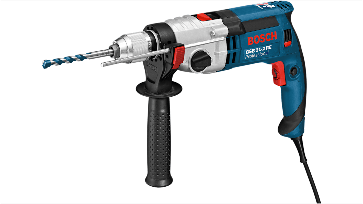 060119C560 Bosch GSB 21 2 RE Keyless 110V Corded Hammer Drill BS 4343 Plug RS