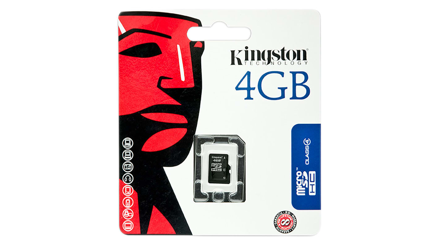 Kingston 4 GB MicroSDHC SD Card, Class 4