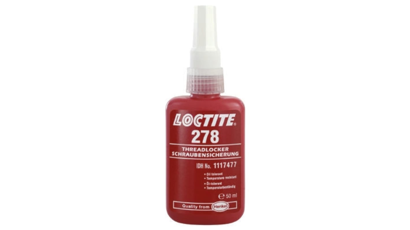 Frenafiletti Loctite 278, resistenza Elevata, col. Verde, Bottiglia da 50 ml