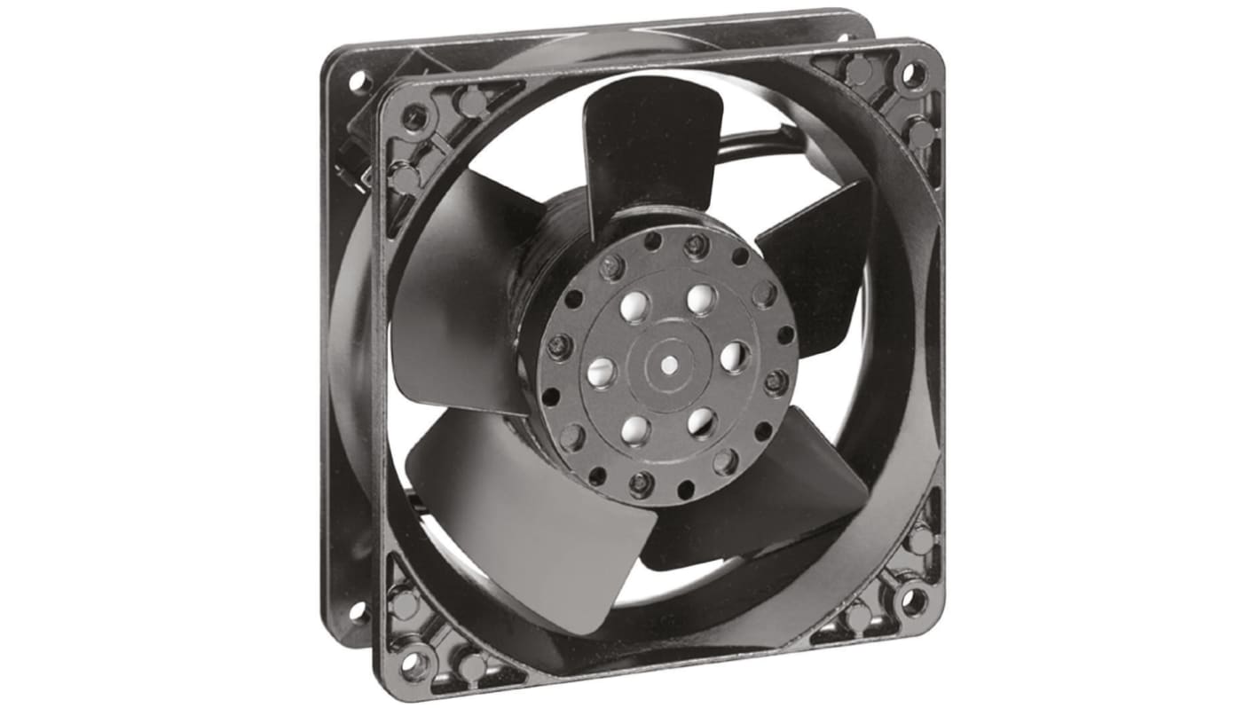 ebm-papst 4000 N Series Axial Fan, 24 V ac, AC Operation, 148m³/h, 19W, 950mA Max, 119 x 119 x 38mm