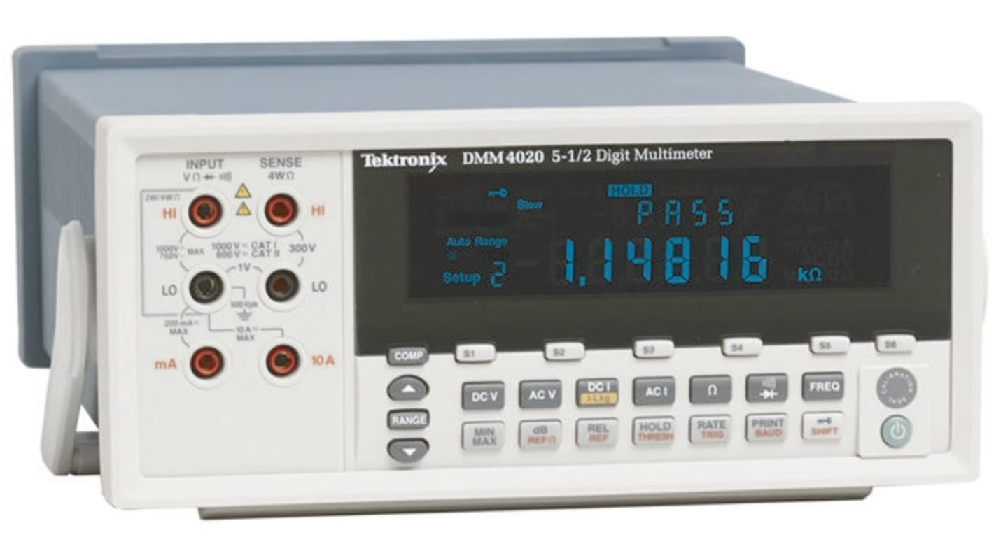 Multimetro digitale da banco Tektronix DMM4020, 750V ca, 10A ca, CAT I/II, True RMS, Cert. LAT