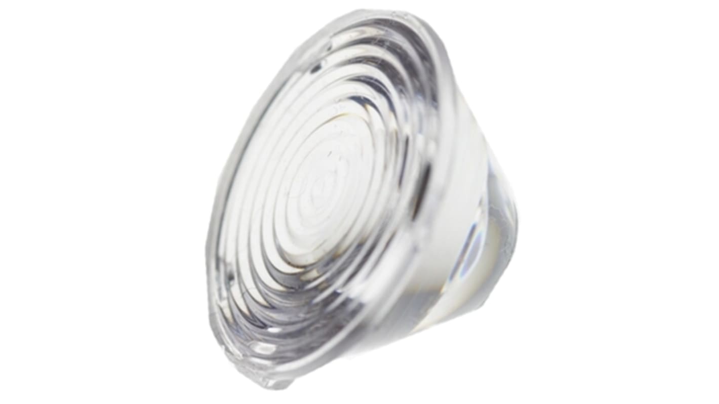 Carclo 10208 LED Lens, 19 ° Medium Angle Ripple, Spot Beam
