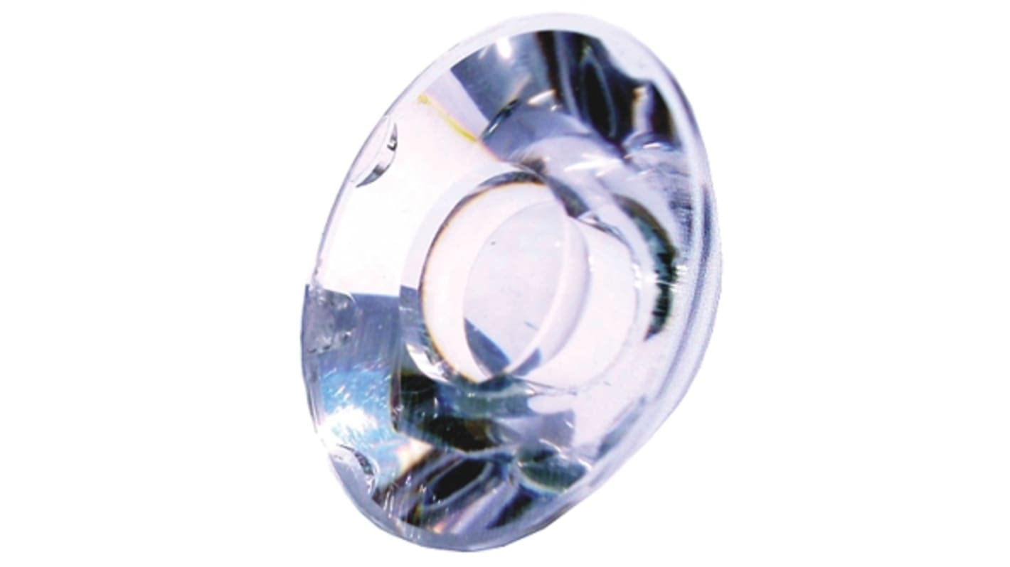 Lente LED Carclo, diámetro 26.5mm, 26.5 (Dia.) x 13.3mm, Ángulo medio, puntual