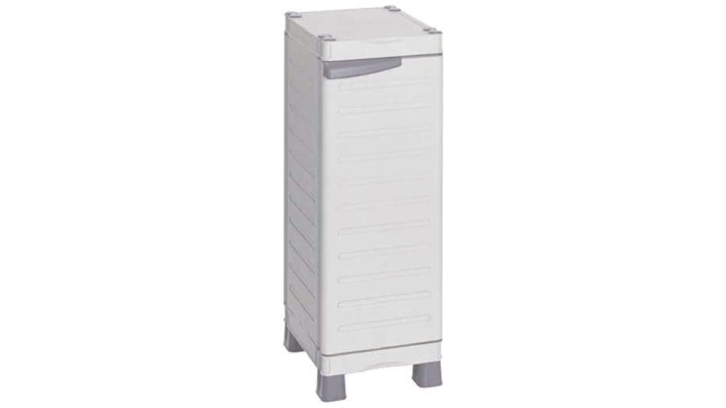Skladovací skříňka 1dveřová, PP stojací, 976 x 438 x 350mm RS PRO
