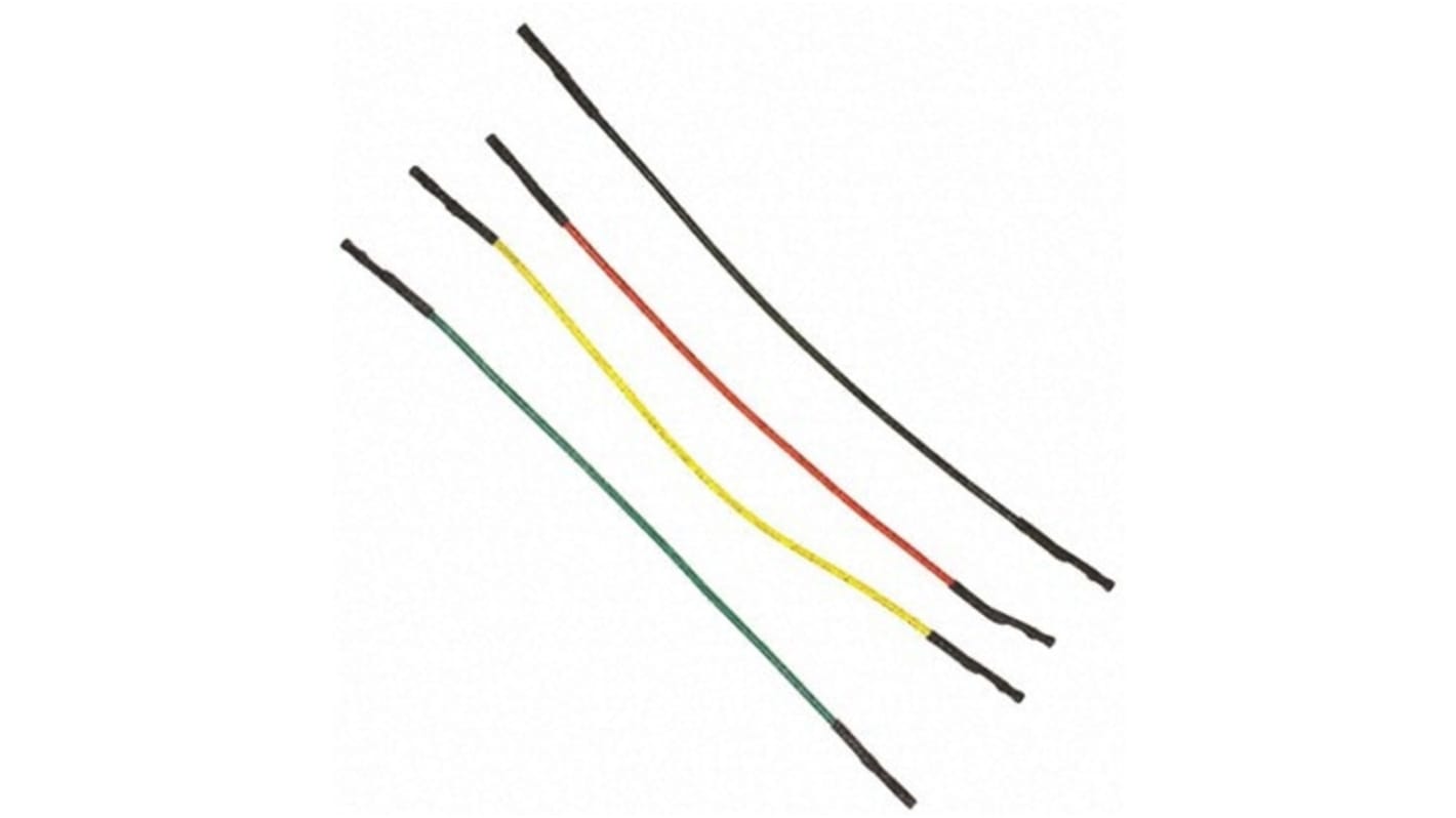 Kit ponticelli per scheda sperimentale Isolato AC163029 127mm Nero, Verde, Rosso, Giallo