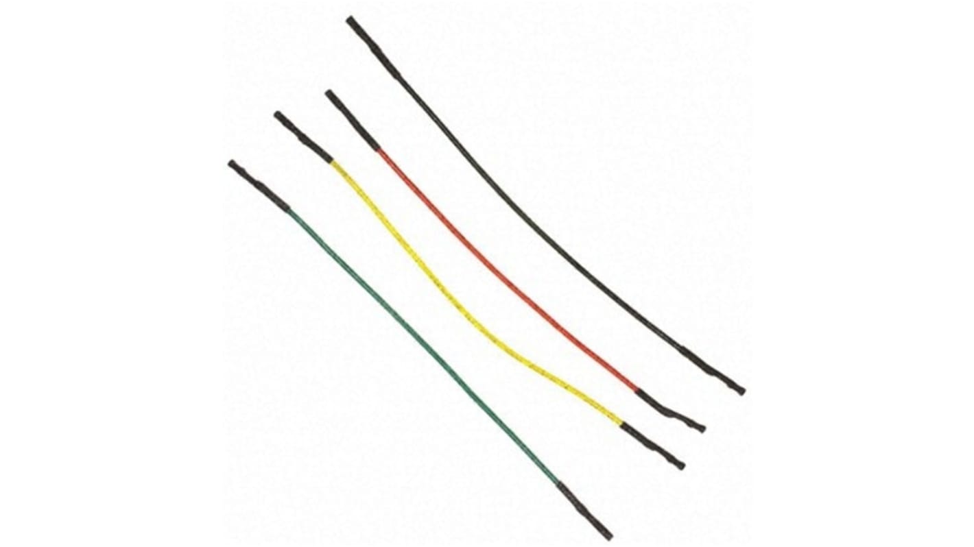 AC163029, 127mm Insulated Breadboard Jumper Wire Kit in Black, Green, Red, Yellow