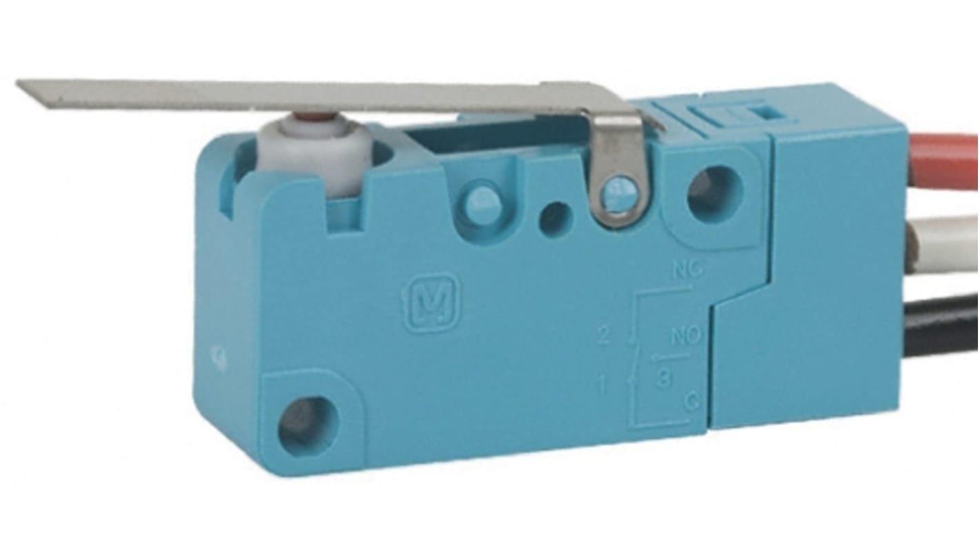 Microinterruttore, Panasonic, SP-CO, 5 a 250 V c.a. A, IP67, pre-cablato