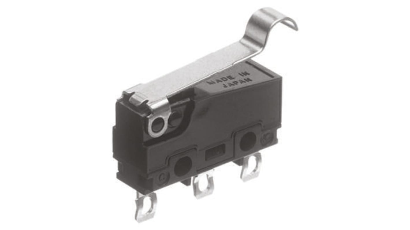 Panasonic Simulated Roller Lever Micro Switch, Solder Terminal, 3 A @ 250 V ac, SP-CO, IP40