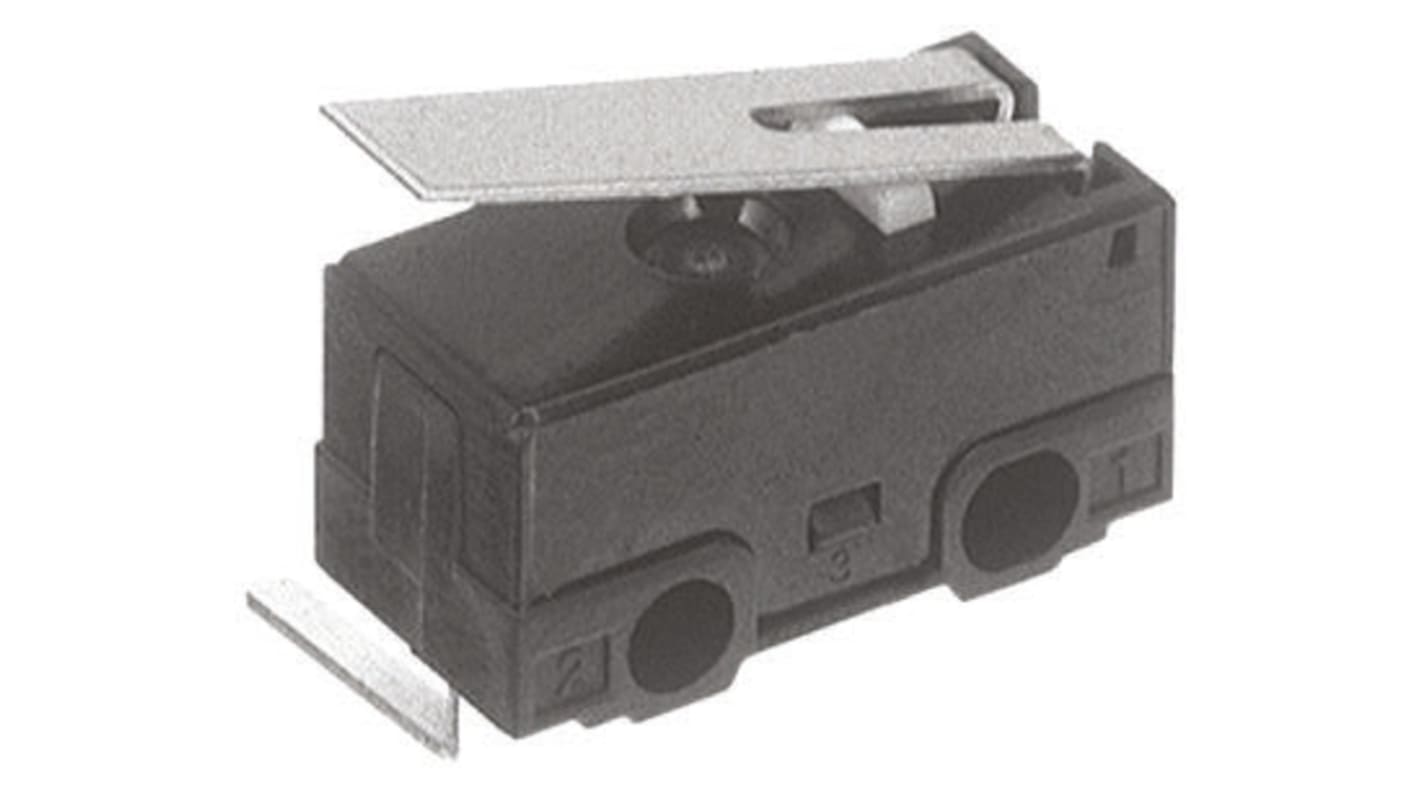 Microrupteur Levier articulé Panasonic, Circuit imprimé à angle gauche, SPDT, 1 A