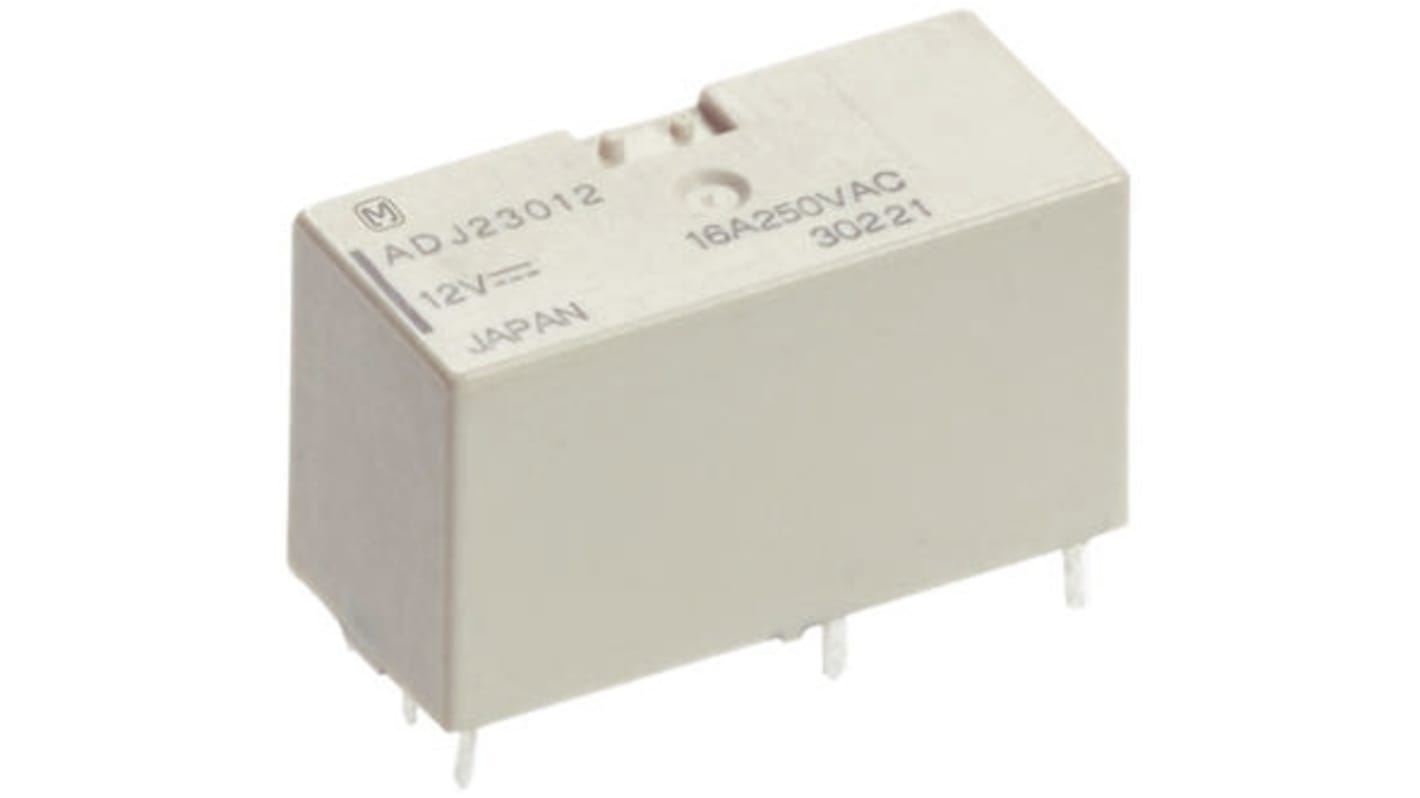 Panasonic PCB Mount Latching Power Relay, 24V dc Coil, 10A Switching Current, DPDT