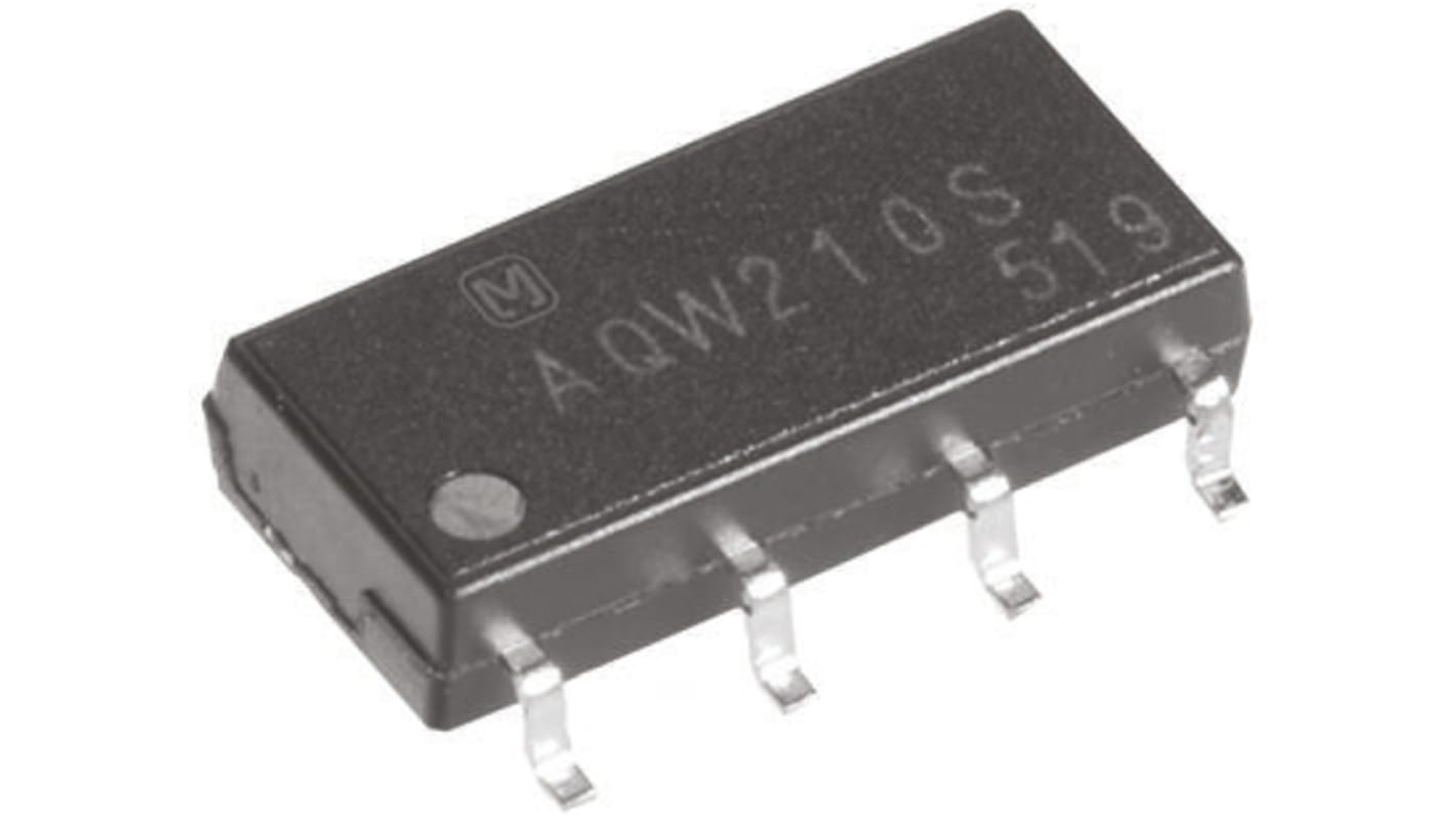 Panasonic Solid State Relay, 80 mA Load, PCB Mount, 400 V Load, 1.5 V Control