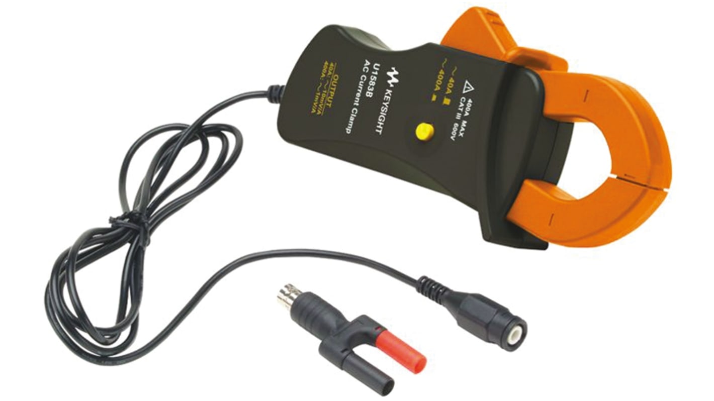 Pinza di corrente per multimetro c.a. Keysight Technologies U1583B, 400A ca max, Cert. ISO
