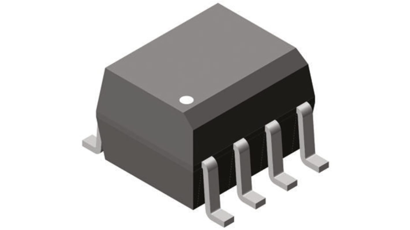 Vishay, VOD213T DC Input Phototransistor Output Dual Optocoupler, Surface Mount, 8-Pin SOIC