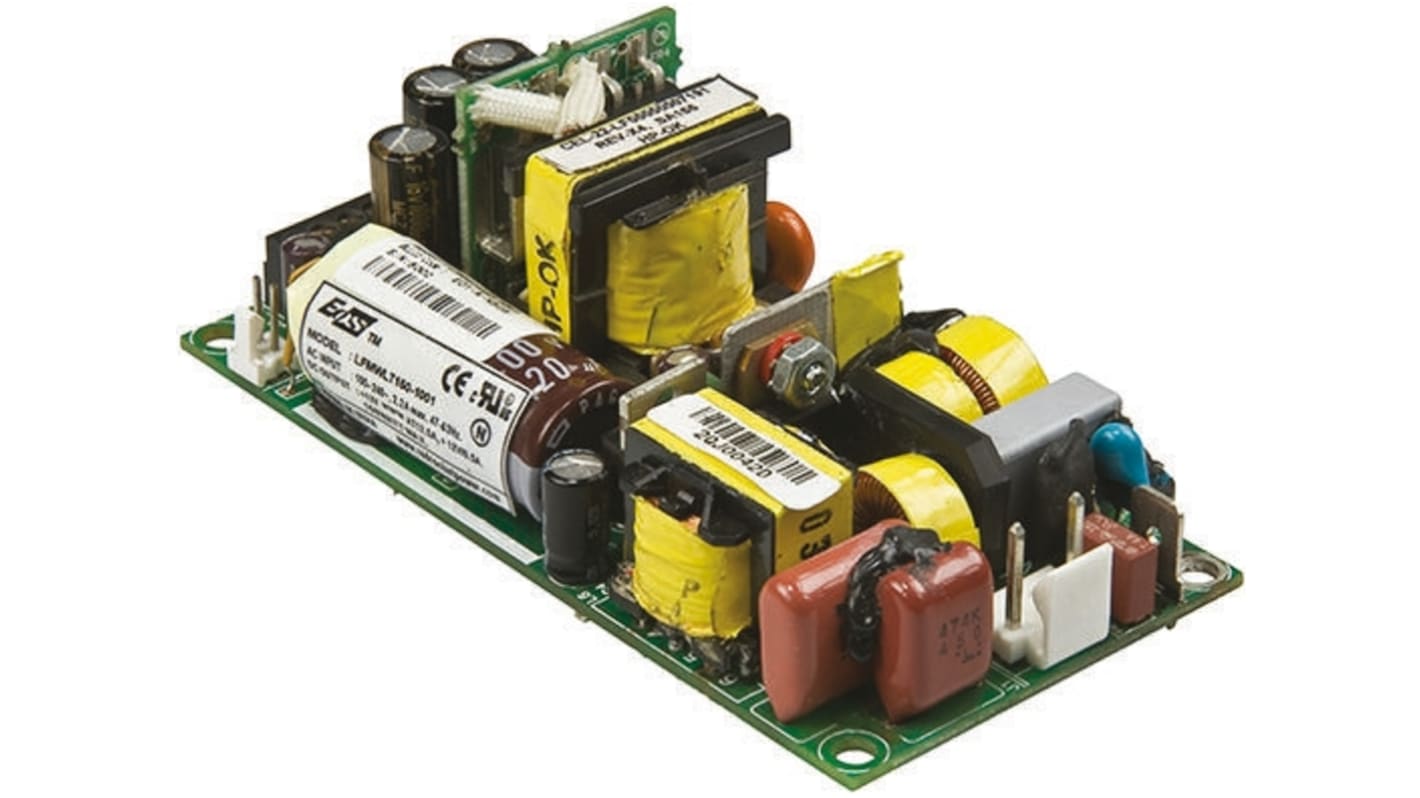 EOS Schaltnetzteil, 24V dc / 4.17A 150W 120 → 390 V dc, 90 → 264 V ac Offene Bauform, Medizin-Zulassung,