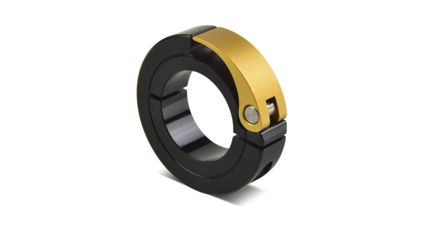 Ruland Shaft Collar, One Piece, Quick Clamp, Bore 20mm, OD 50mm, W 13mm, Aluminium