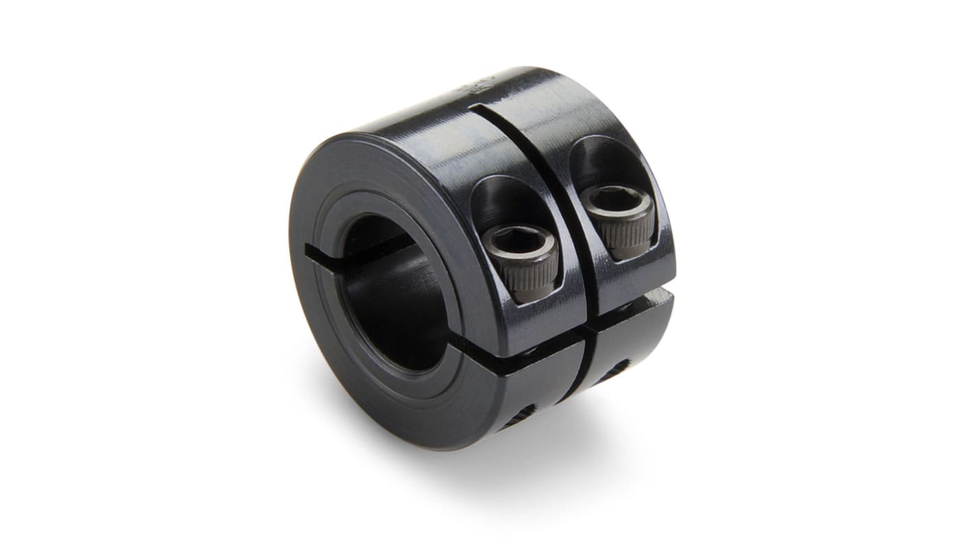 Ruland Shaft Collar, One Piece, Clamp Screw, Bore 10mm, OD 24mm, W 20mm, Steel