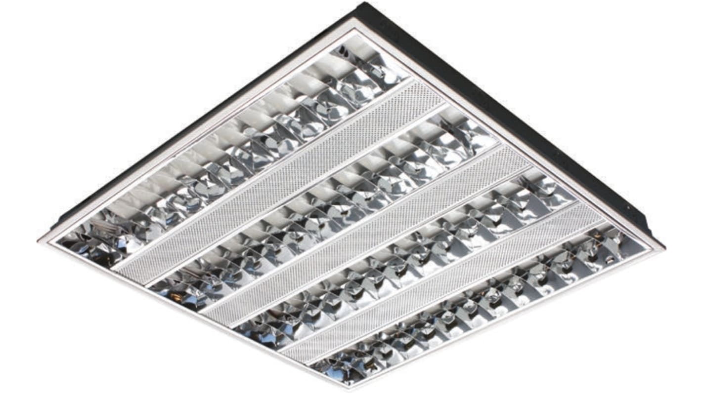 Knightsbridge 14 W Fluorescent Ceiling Light, 230 V Recessed, 4 Lamp, 595 mm Long