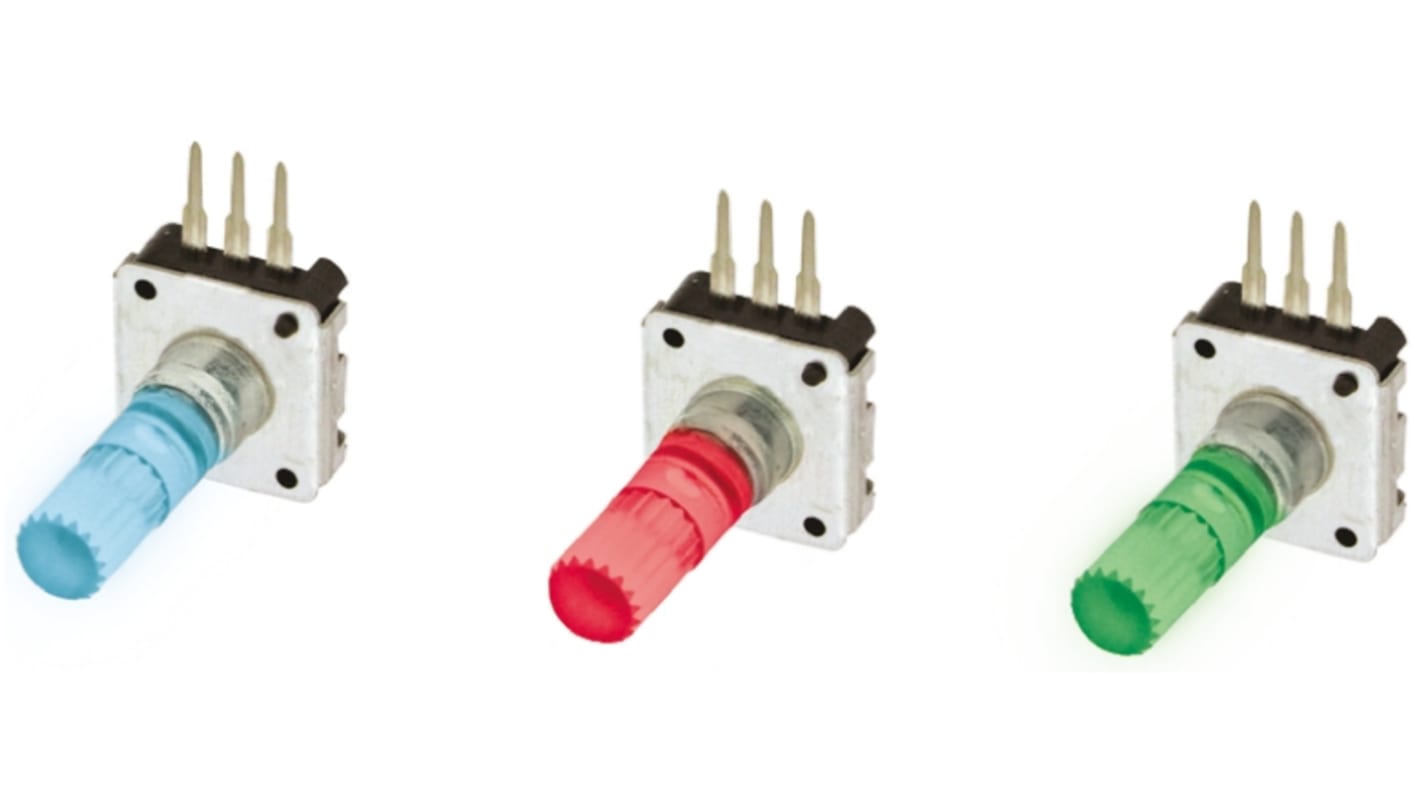 TE Connectivity Incremental Incremental Encoder, 24 ppr, Quadrature Signal, Solid Type, 6mm Shaft