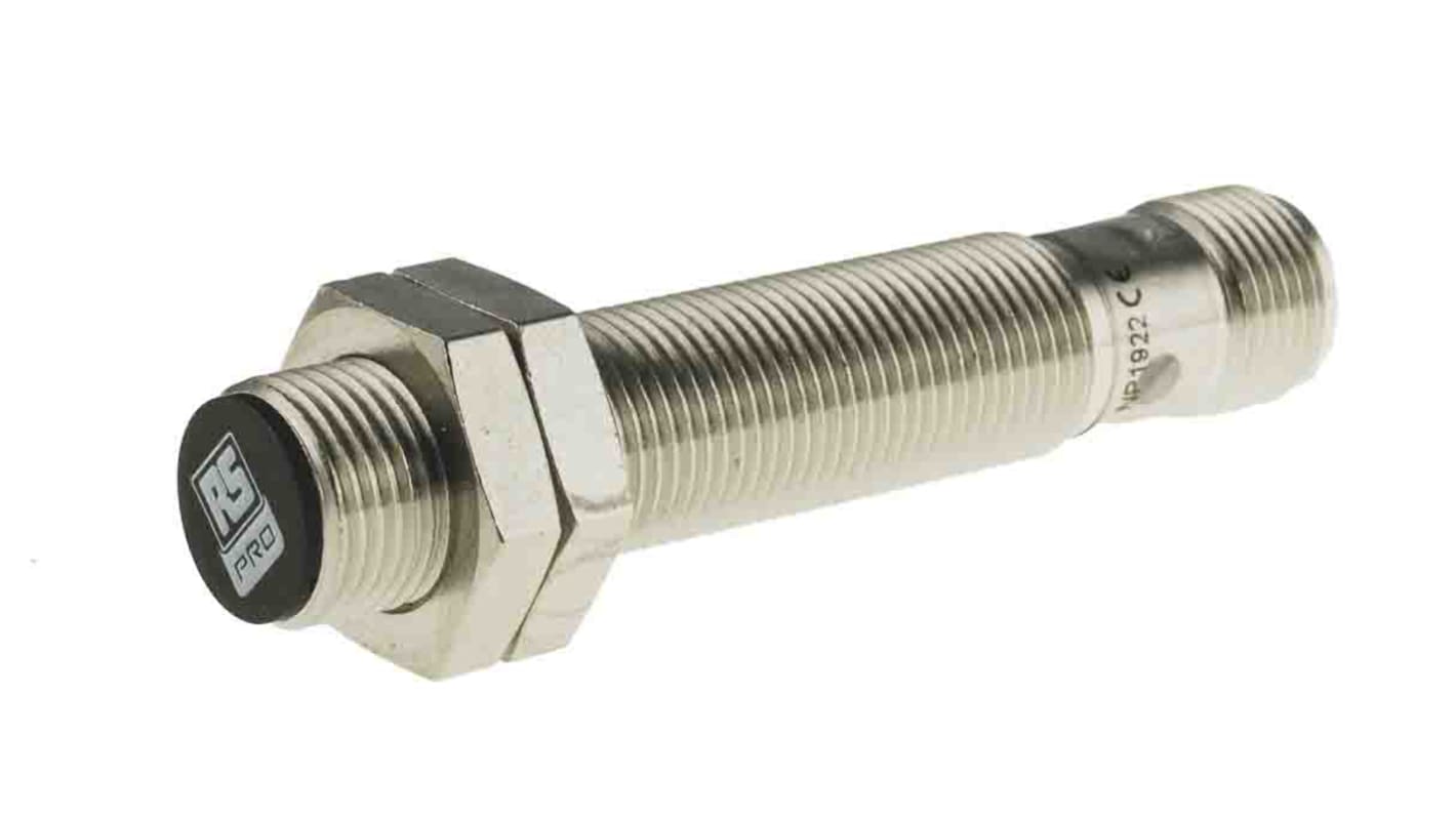 Rs-Online Sensore di prossimità Cilindro filettato RS PRO M12 rilevamento 2 mm 10 → 30 V c.c