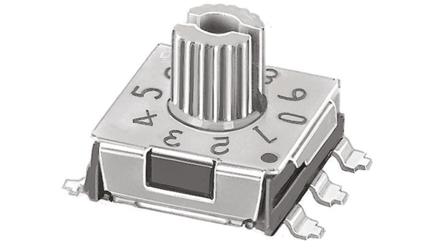 Przełącznik DIP 16-pozycyjny SMD 100 mA przy 5 V DC -25 → +75°C