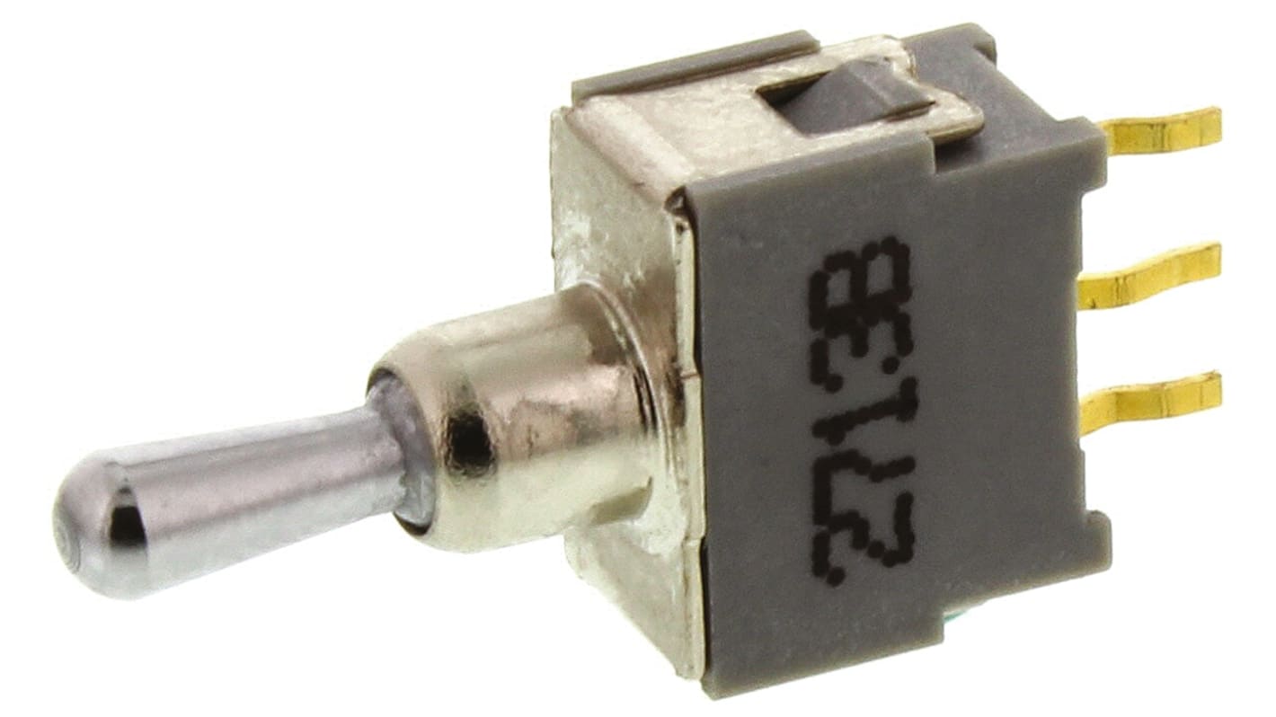 KNITTER-SWITCH トグルスイッチ, On-Off-On, SPDT, 50 mA @ 48 V dc, PCB