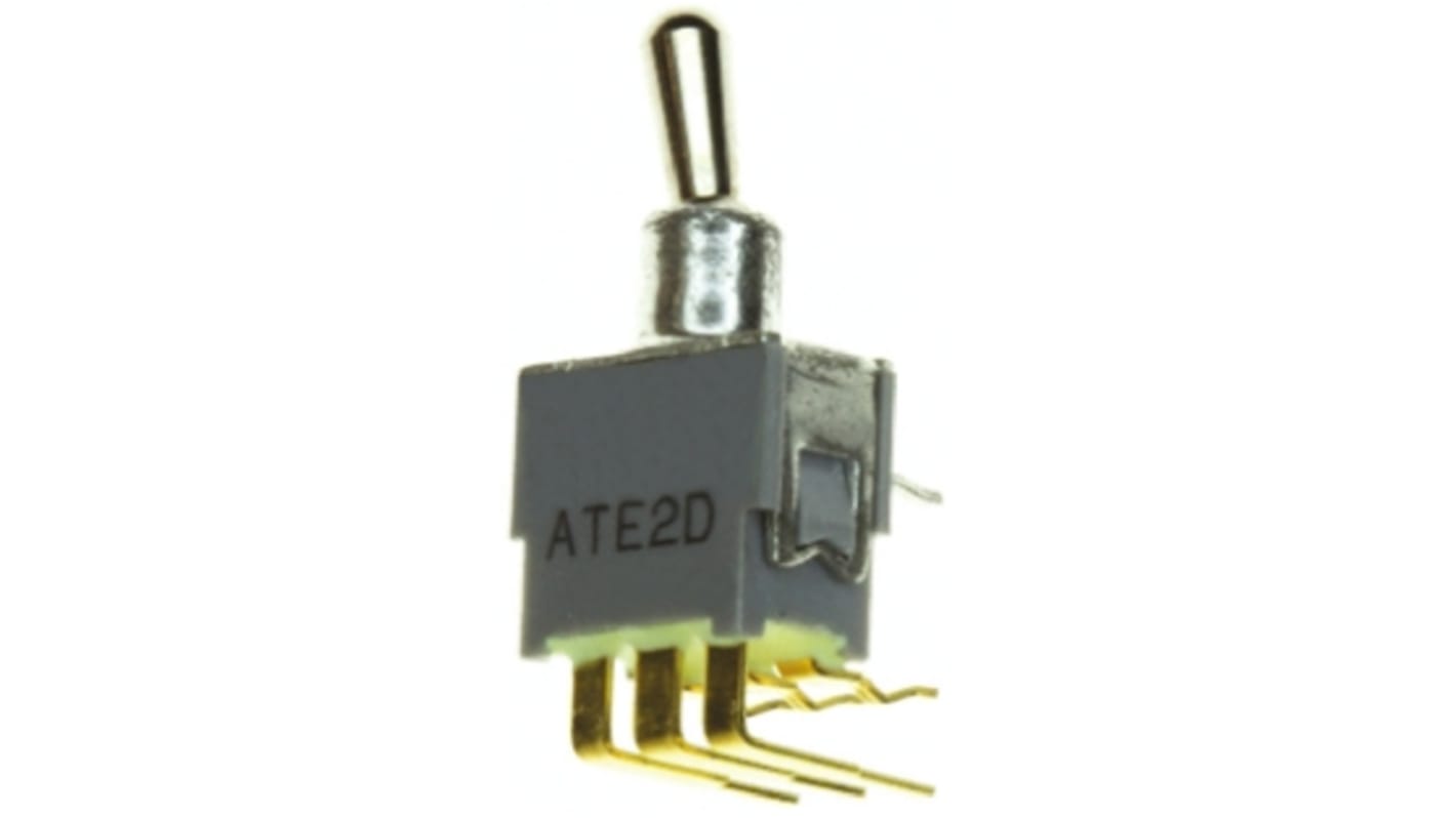 KNITTER-SWITCH Toggle Switch, PCB Mount, On-On, DPDT, Through Hole Terminal, 48V