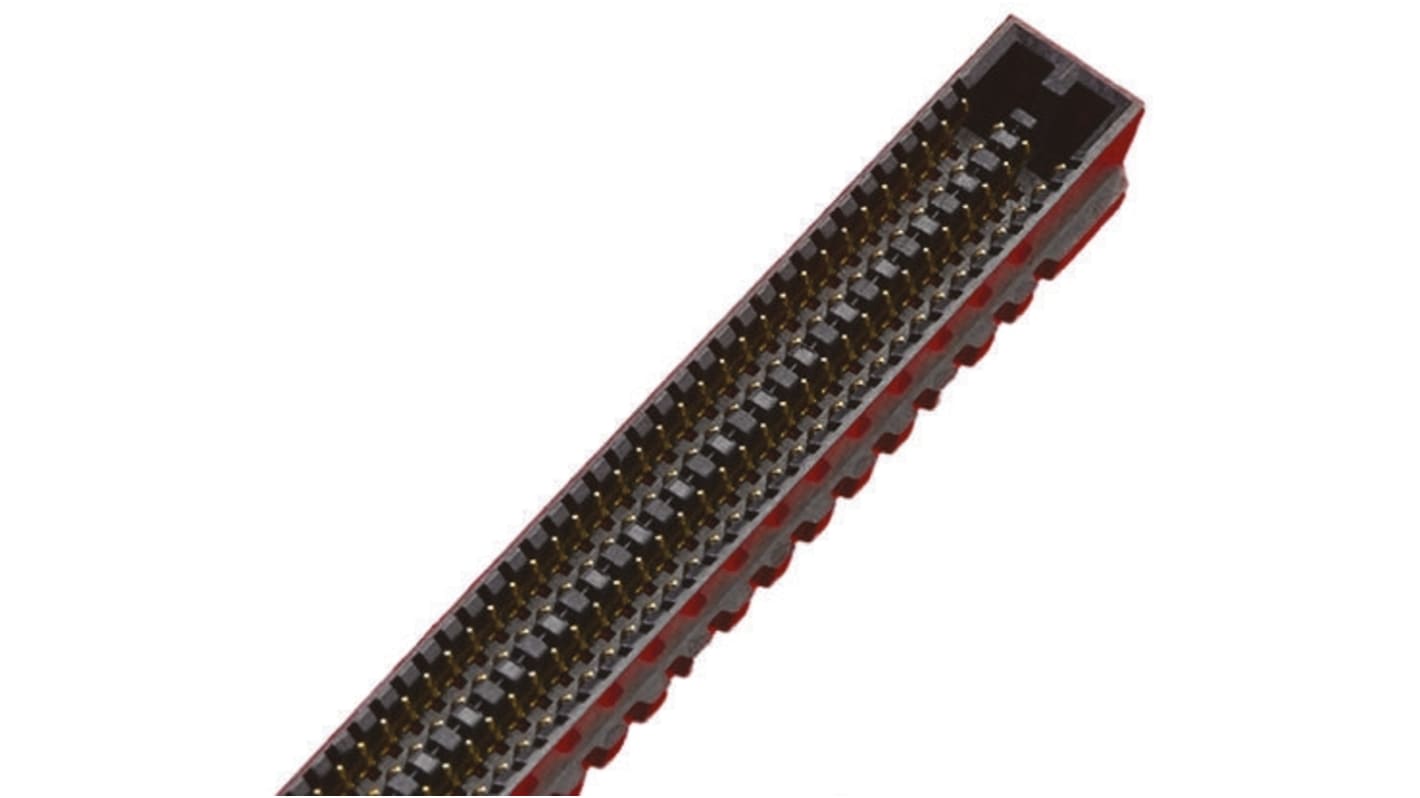 Gniazdo PCB 80 -pinowe 4 -rzędowe raster: 1.27mm typu płytka – płytka Proste Przewlekany