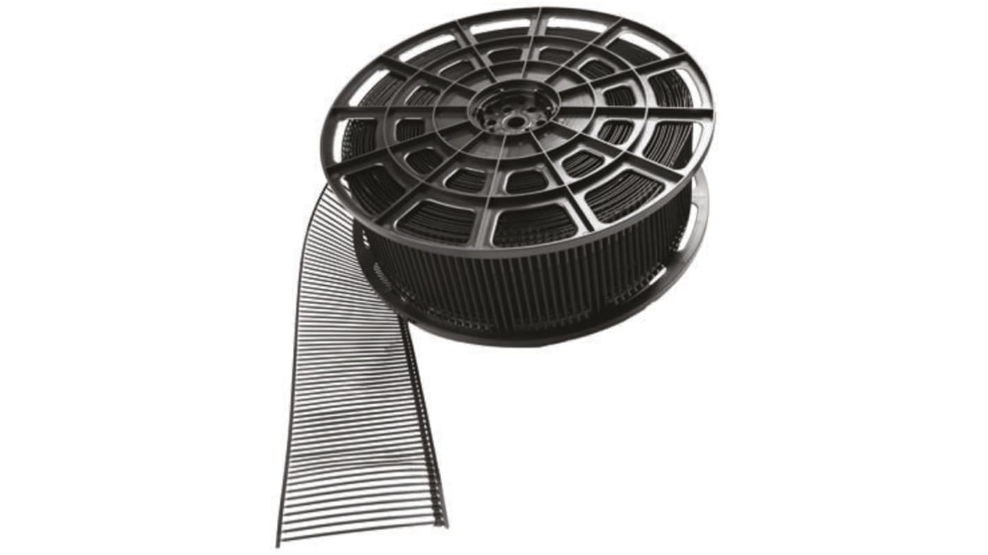 HellermannTyton Cable Tie, 100mm x 2.5 mm, Black Polyamide 6.6 (PA66), Pk-3500
