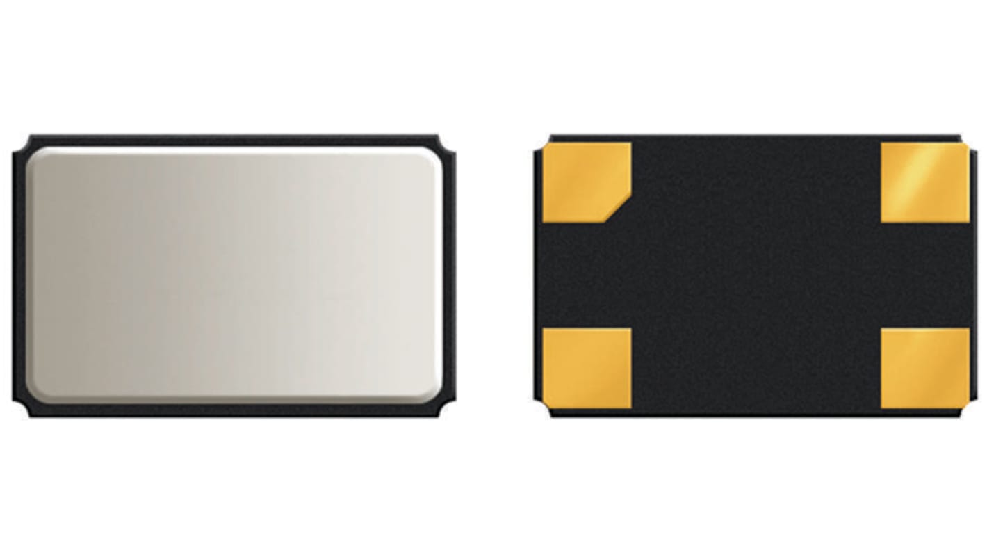 QANTEK 16MHz Quarz, Oberflächenmontage, ±10ppm, 12pF, B. 2.5mm, H. 0.75mm, L. 3.2mm, SMD, 4-Pin