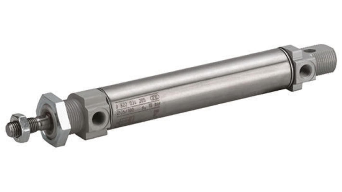 EMERSON – AVENTICS Pneumatic Piston Rod Cylinder - 25mm Bore, 25mm Stroke, MNI Series, Double Acting