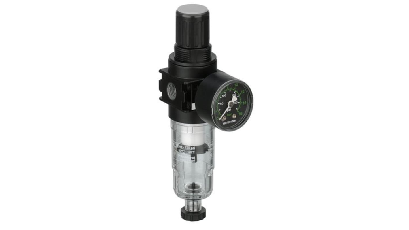 EMERSON ? AVENTICS NL1-FRE Filter Regulator, 5μm, G 1/4, Semi Automatic, 16 bar