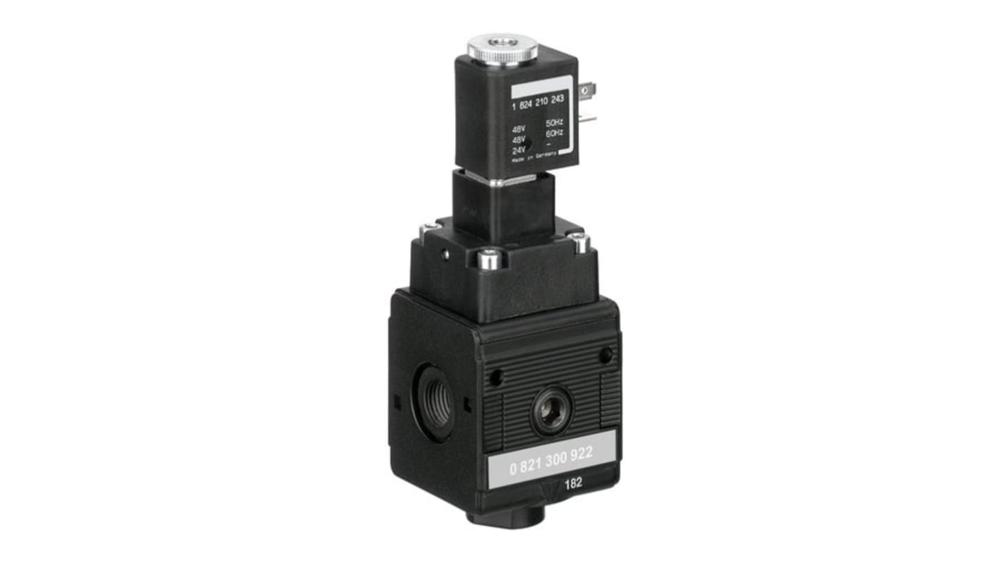 EMERSON – AVENTICS 3/2 Pneumatic Solenoid Valve - Pilot/Spring G 1/4 NL2-SOV Series 24V dc