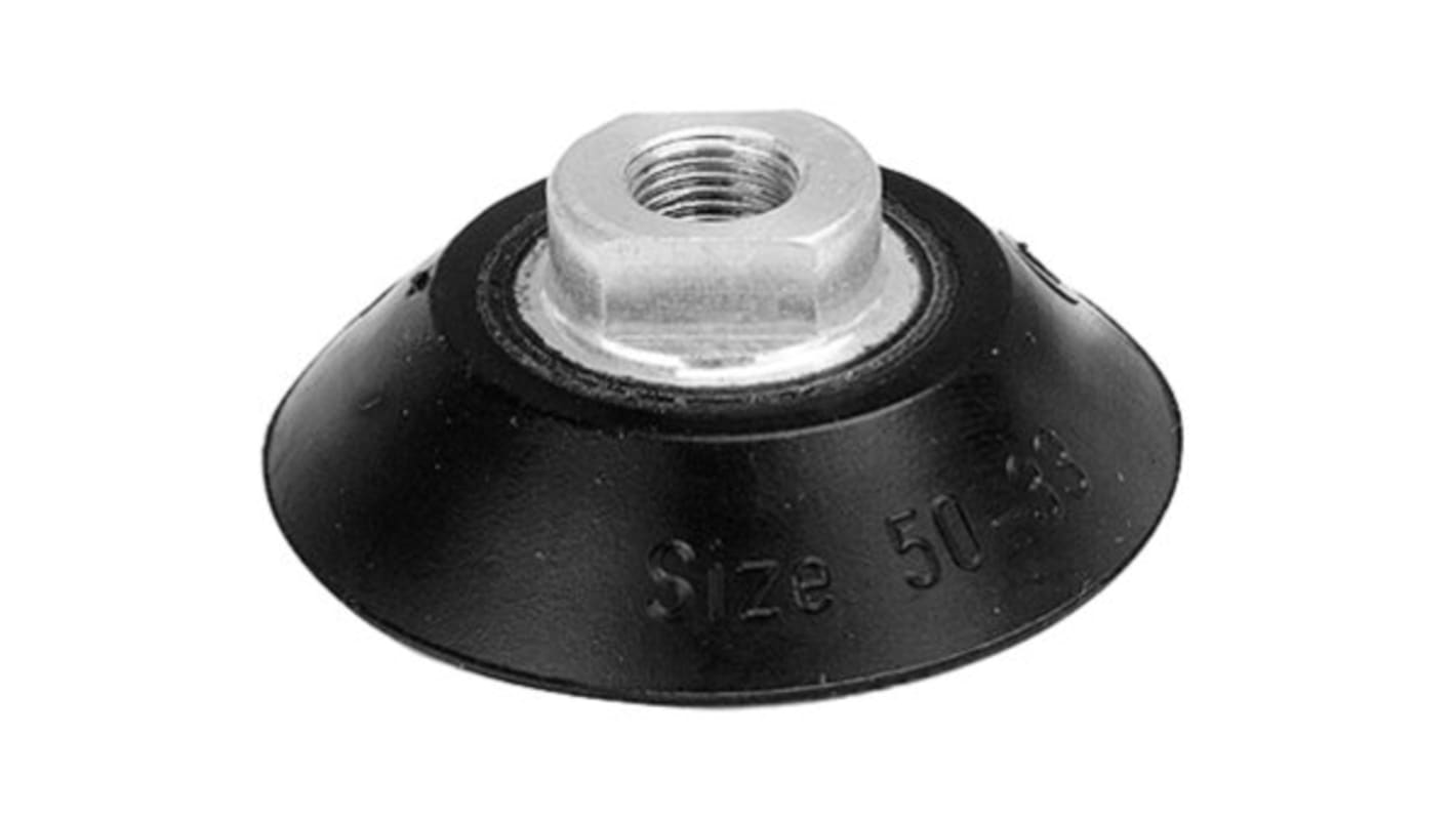 EMERSON ? AVENTICS 50mm Flat Chloroprene Rubber Suction Cup 7320500000, 1/8 in