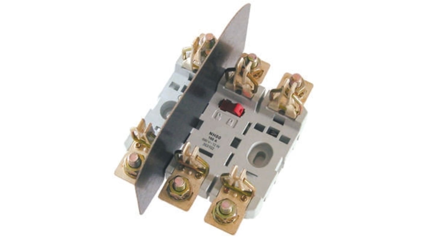 Eaton Sicherungshalter für Hutschienenmontage Schwingungsdämpfend für NH1 Sicherungen 250A 690V ac, Serie NH 1P-polig