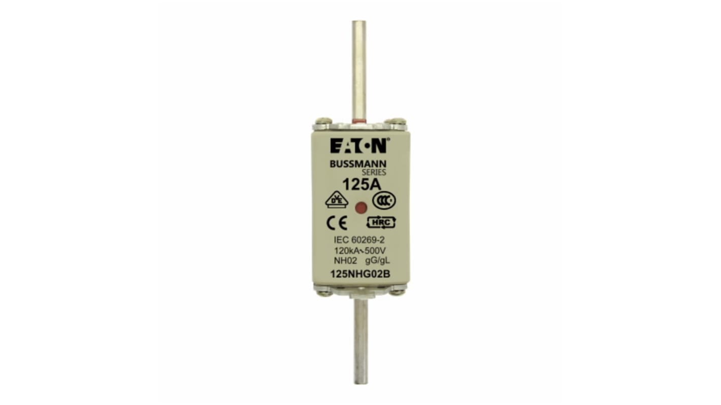Eaton 125A Centred Tag Fuse, NH02, 500V ac