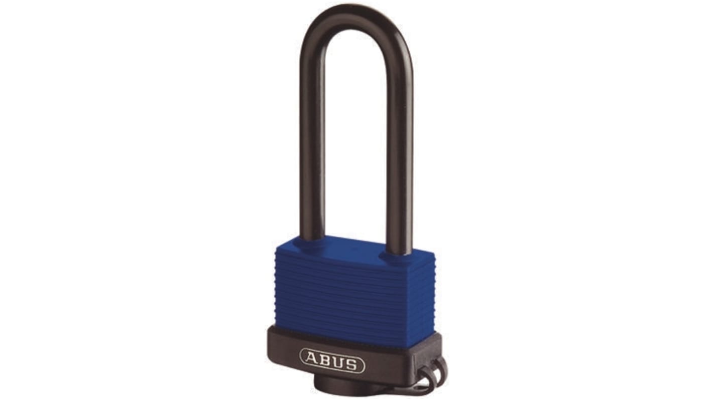 Candado de Latón, acero inoxidable ABUS , Ø de grillete 9mm, color Azul, para Interior, exterior