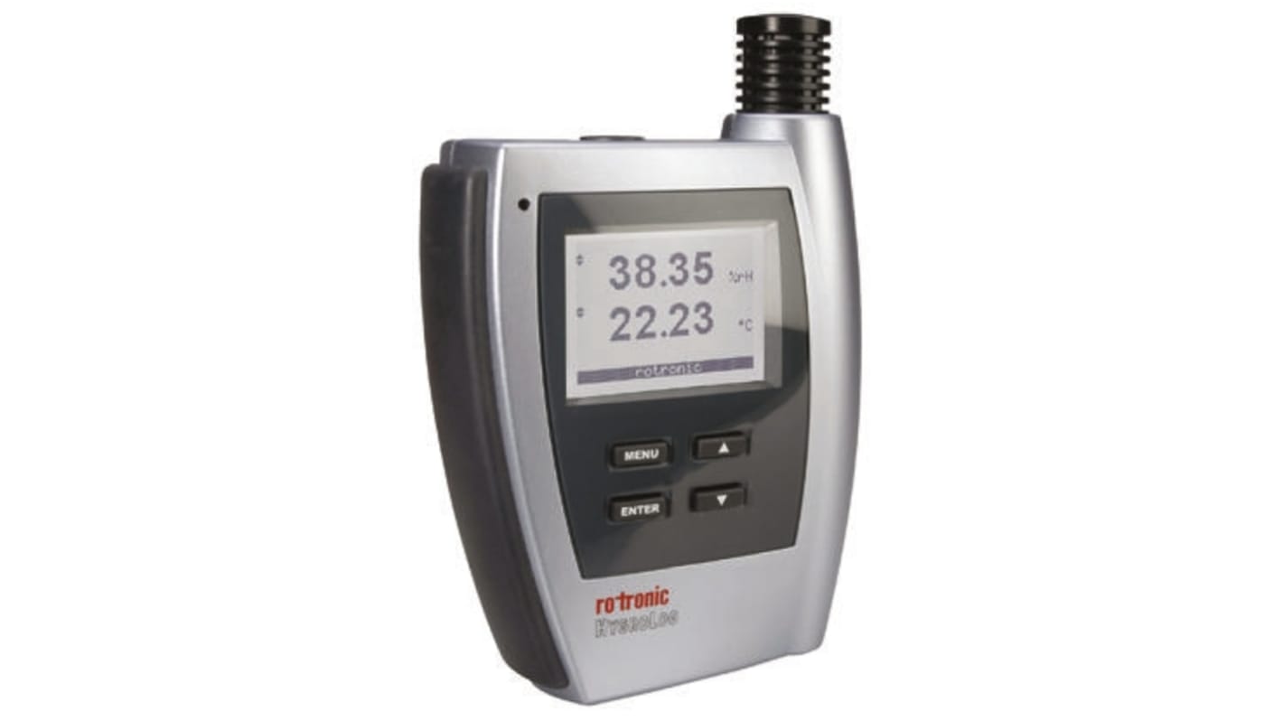 Rotronic Instruments 湿度数据记录仪, 1输入, 以太网，RS232，RS485，USB，无线接口, 最大可测70 °C, 最大可测100%RH, HL-NT2-DP