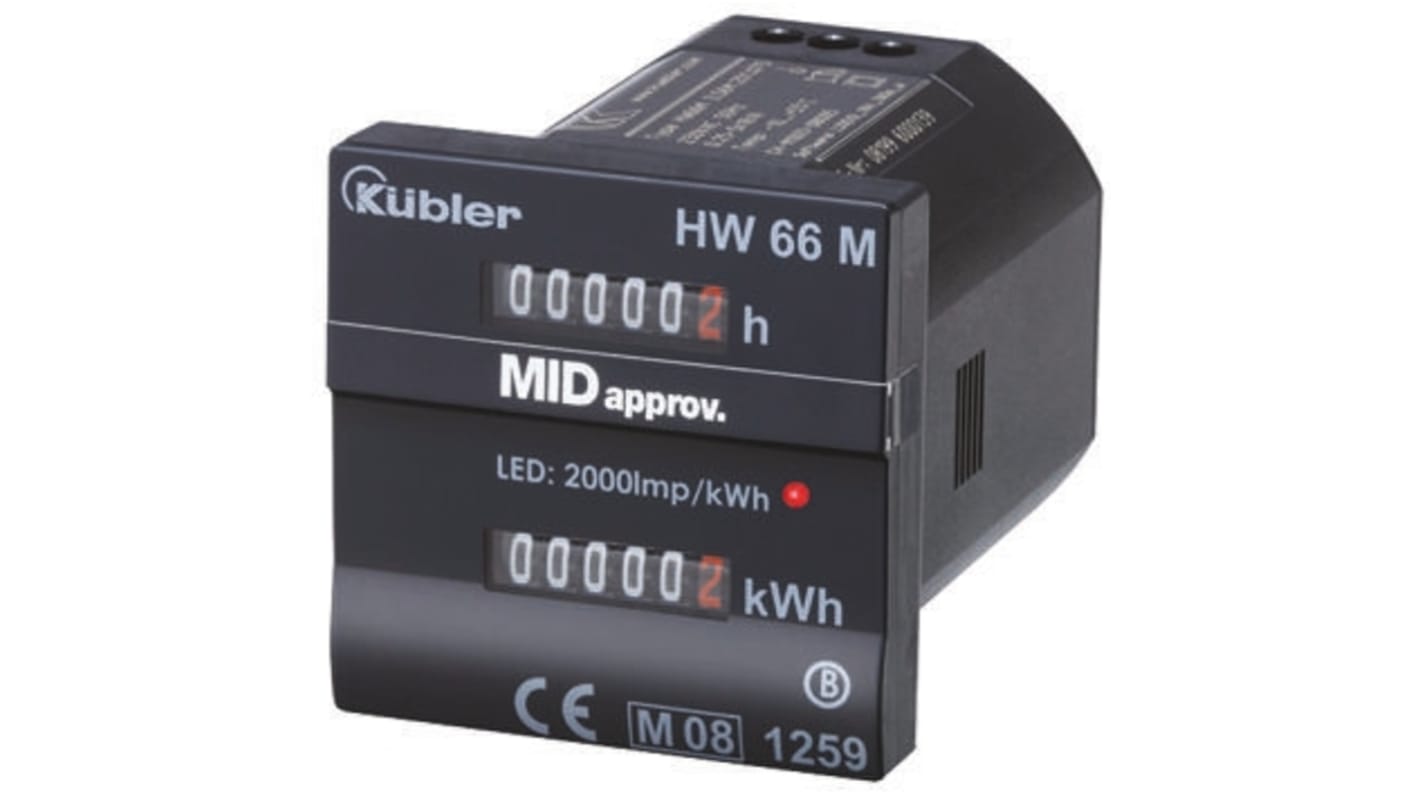 Kübler HW 66M Counter, 12 Digit, 230 V ac