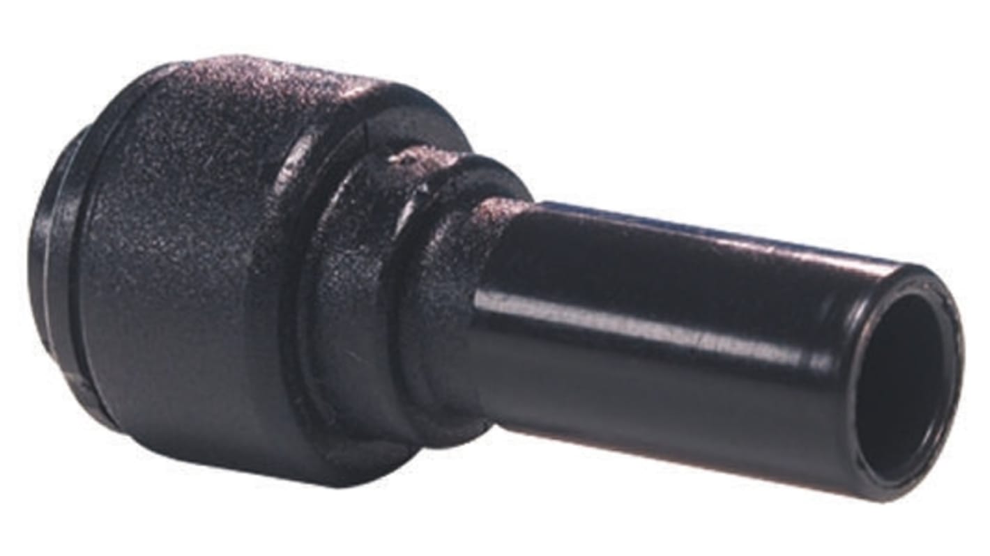 John Guest PM Series Reducer Nipple, Push In 12 mm to Push In 10 mm, Tube-to-Tube Connection Style