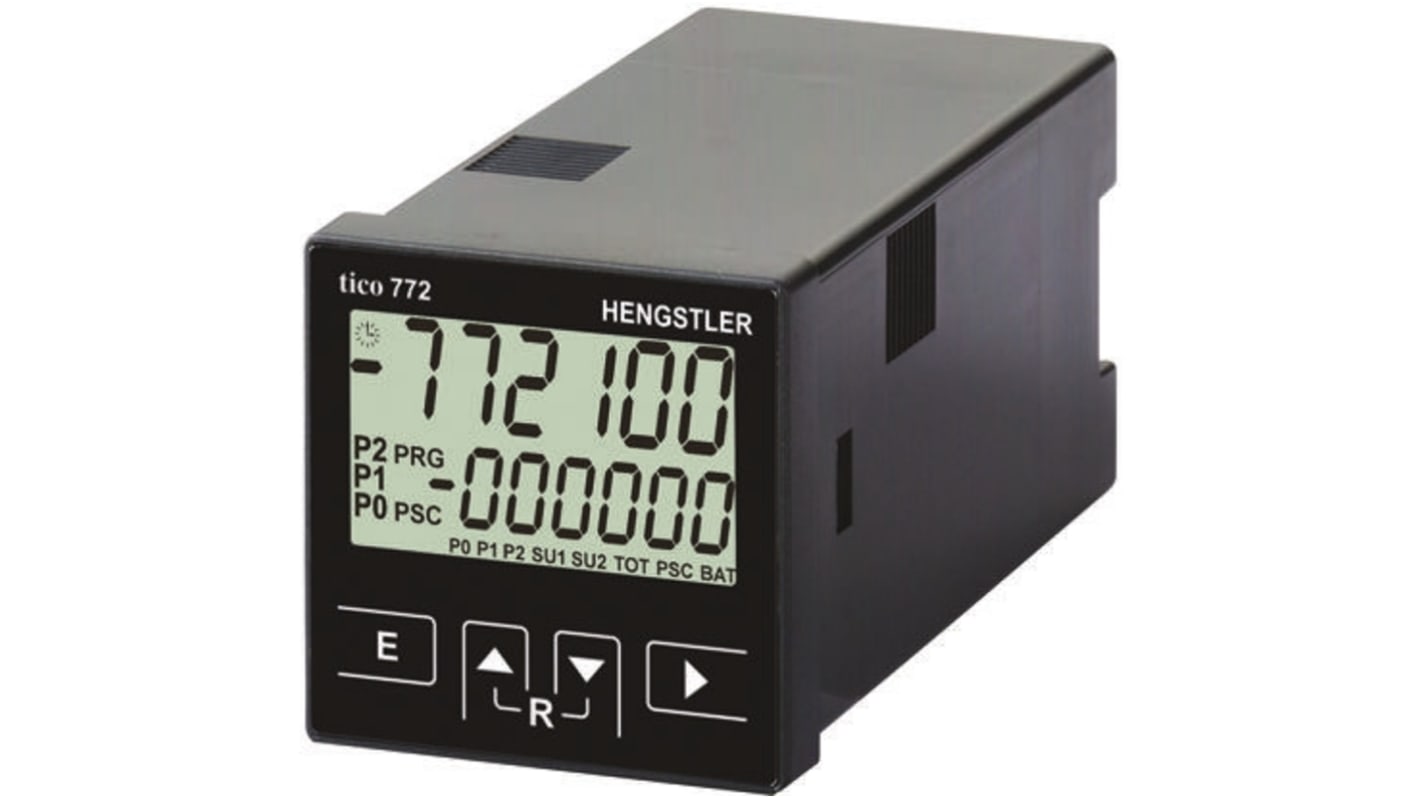Rs-Online Contatore Hengstler Minuti Secondi 60kHz display LCD 6 cifre 12 → 30 V c.c