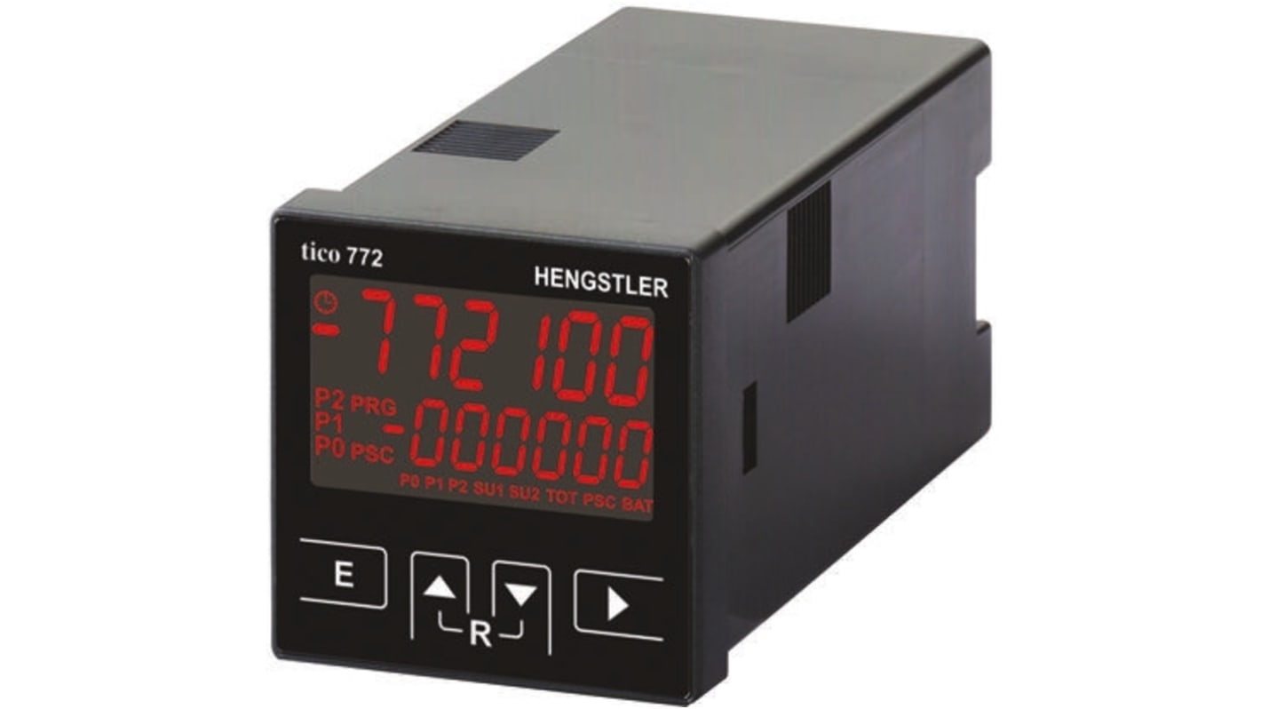 Rs-Online Contatore Hengstler Minuti Secondi 60kHz display LCD 6 cifre 12 → 30 V c.c