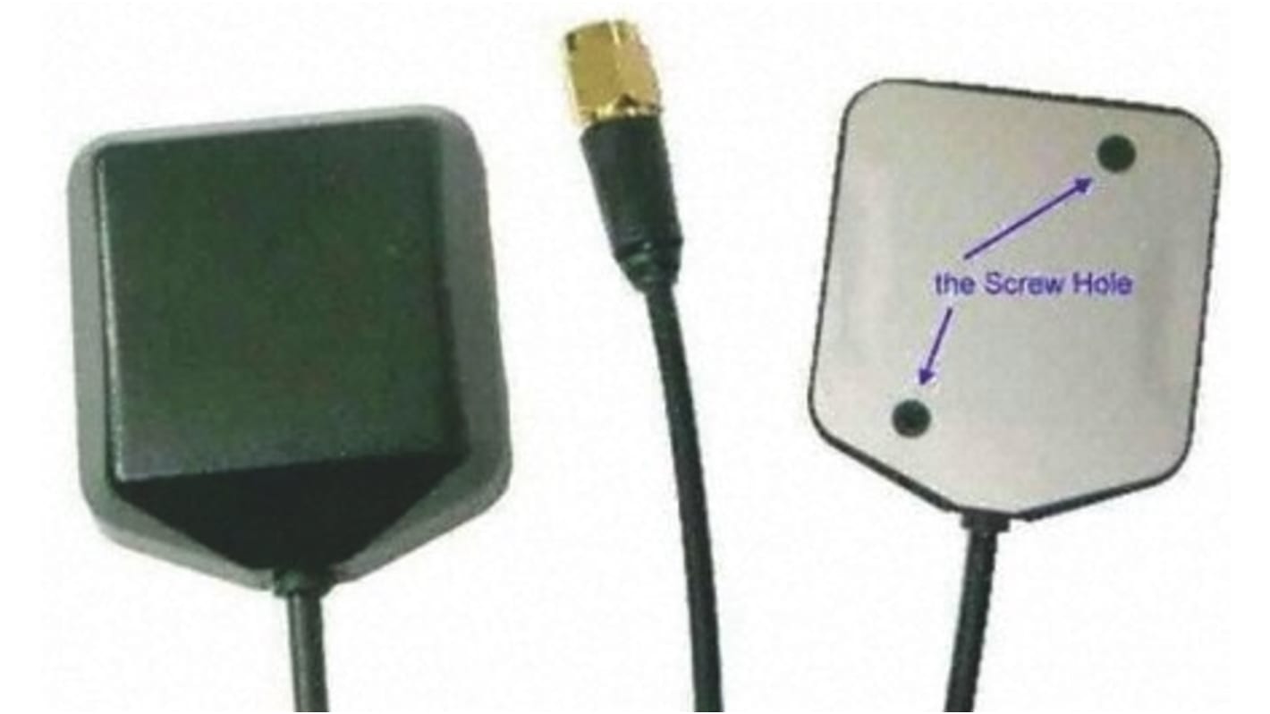 RF Solutions ANT-GPSMG Square GPS Antenna with SMA Connector, GPS