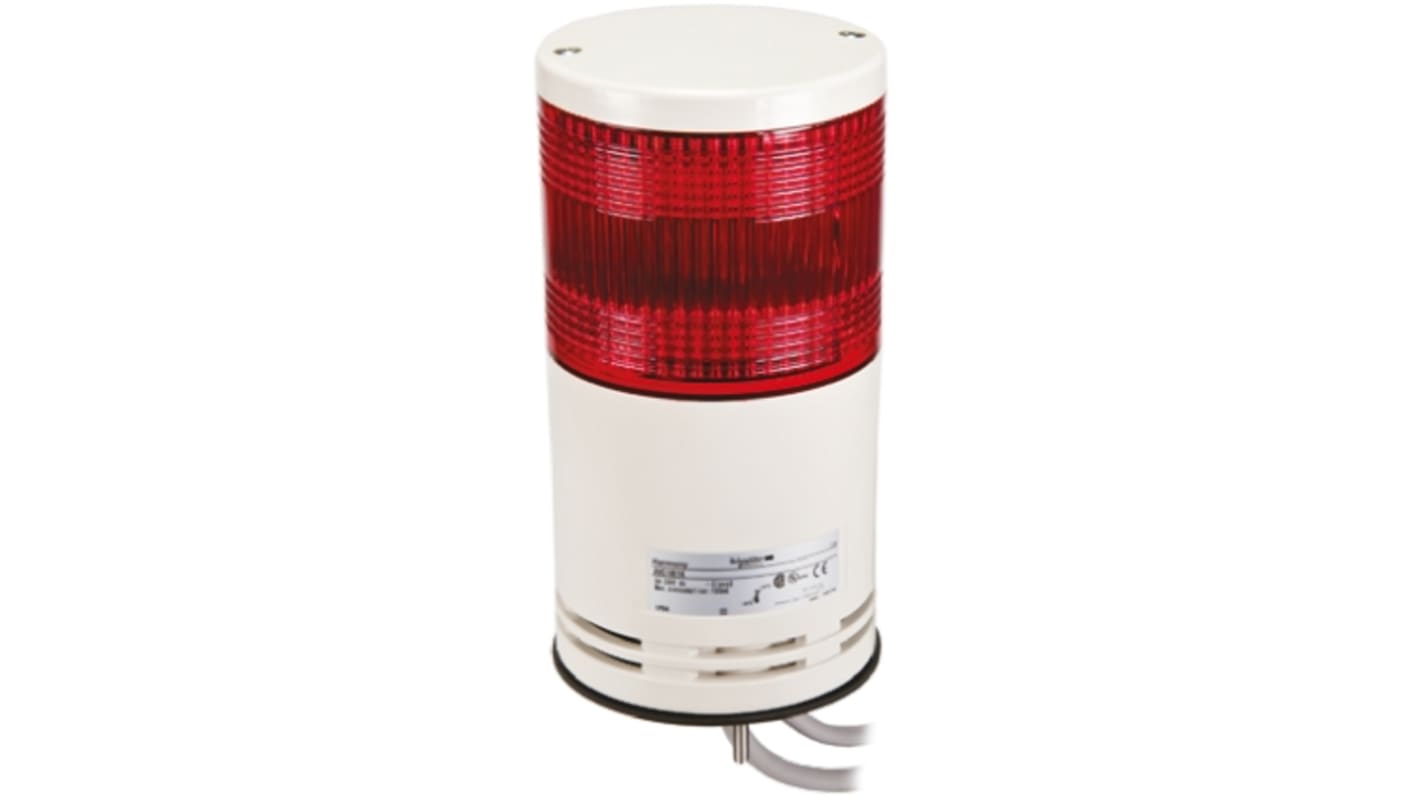 Schneider Electric Harmony XVC1 Series Red Signal Tower, 1 Lights, 24 V dc, Surface Mount