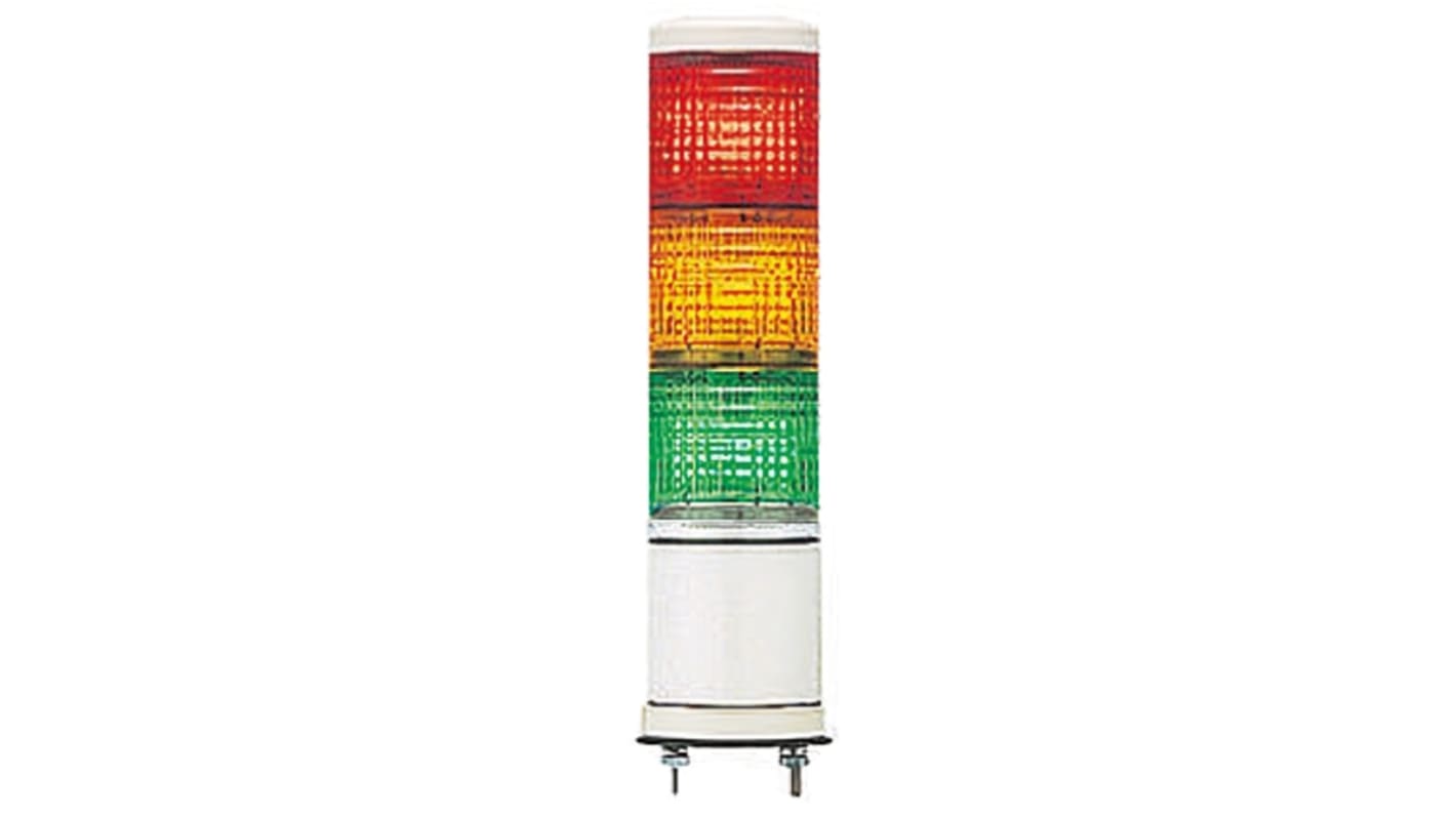 Rs-Online Torretta di segnalazione Schneider Electric 24 V c.a. / c.c. LED 3 elementi lenti Rosso/Verde/Ambra
